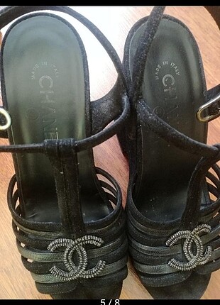 Chanel dolgu topuklu ayakkabı 