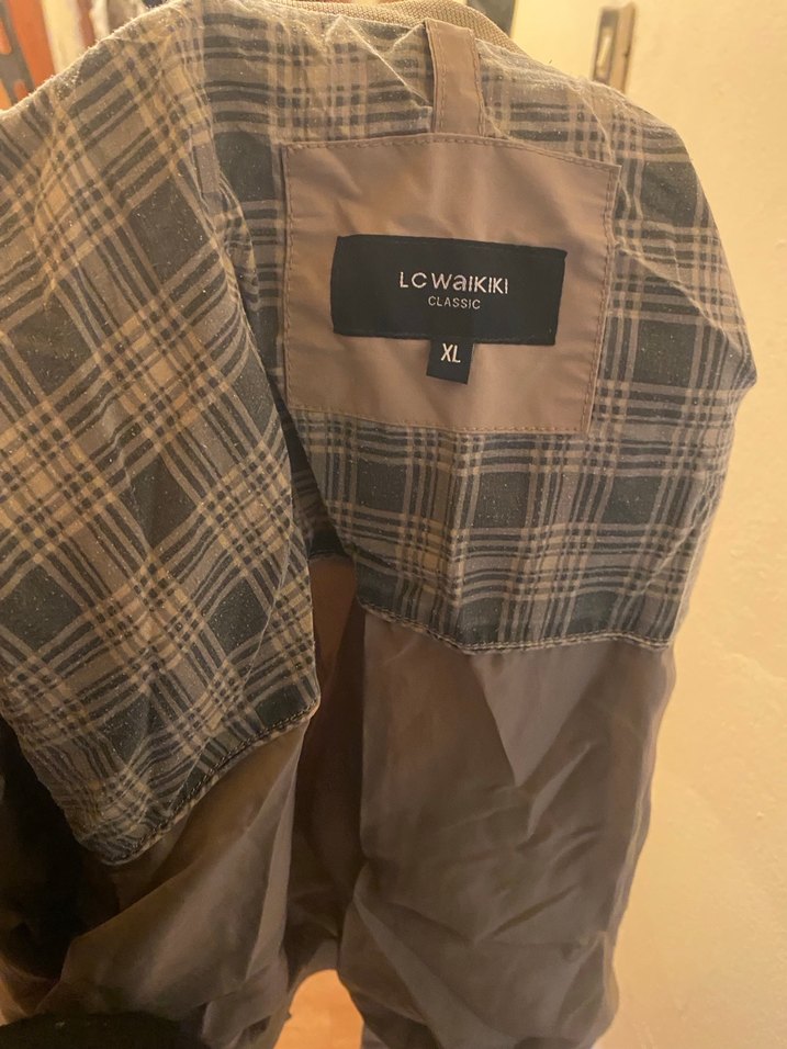 Bej Keten Midi Kadın Ceket - Görsel 3