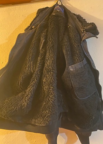 Siyah, Kürklü, Erkek Pilot Ceket - Görsel 3