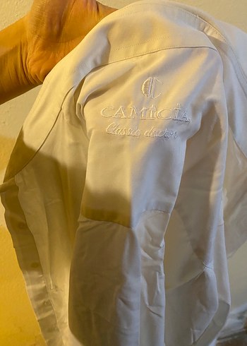 Beyaz Keten Erkek Gömlek - Görsel 2