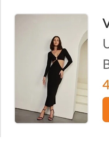 Vatkalı siyah gece elbisesi