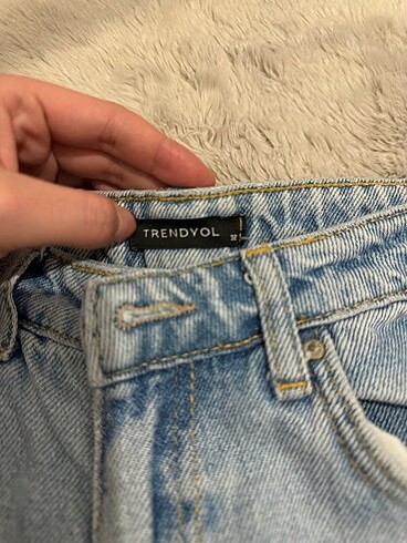 xs Beden mavi Renk Trendyolmilla wide leg jean