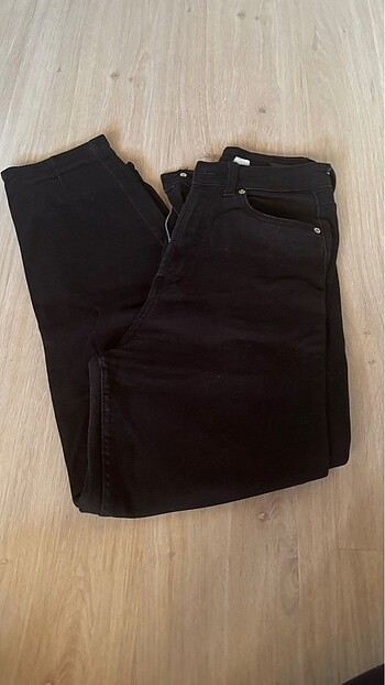Siyah mom jean - Görsel 2