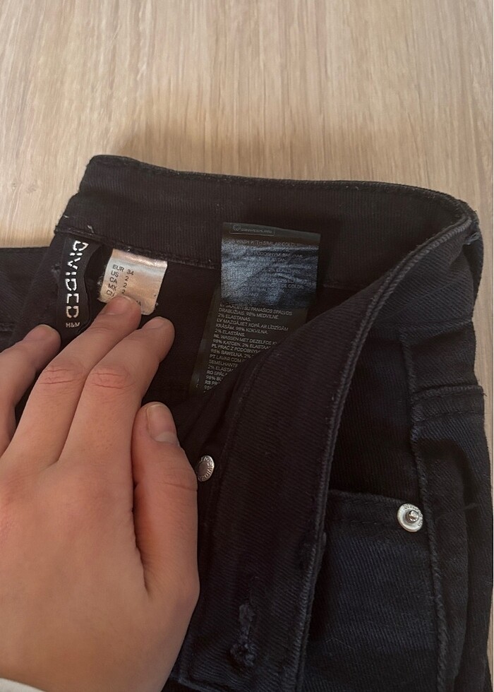 Siyah mom jean - Görsel 3