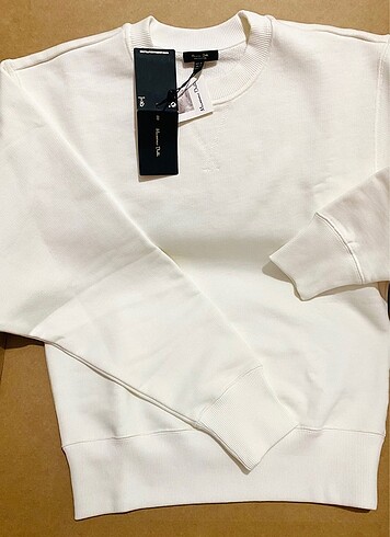 xs Beden beyaz Renk Massimo Dutti, orijinal, Sweatshirt