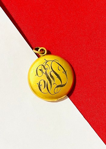 American Vintage Wightman And Hough Co Locket 1900 1920li Yillar