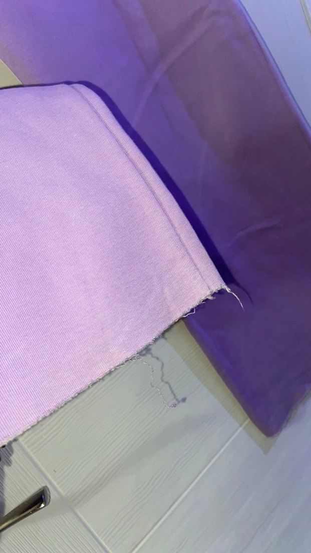 Pastel lila içi şardonlu İspanyol paça eşortman altı - Görsel 5