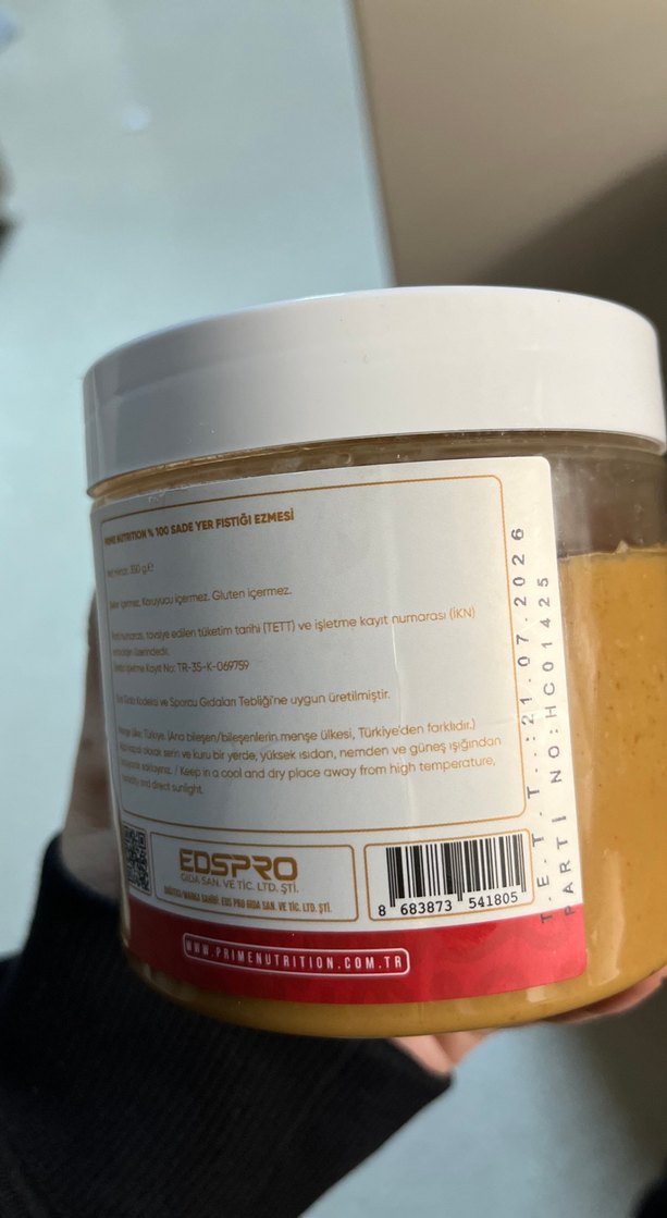 Prime Nutrition Fıstık Ezmesi - Görsel 3