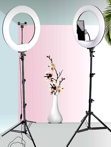 LED Işıklı Tripod - Makyaj & Çekim İçin