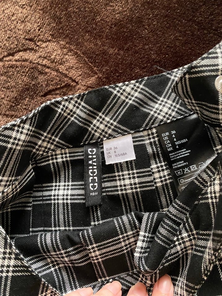 Siyah Ekose Pilili Etek - Görsel 2