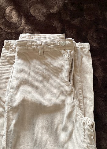 Geniş paça  kadife pantolon Bershka - Görsel 2