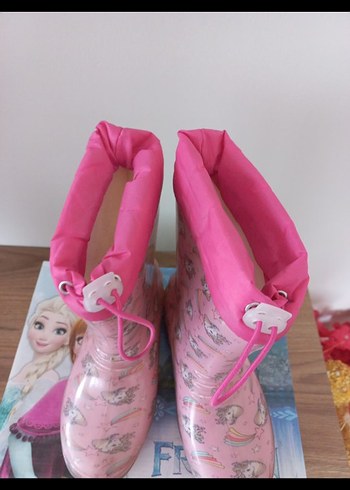 31 Beden pembe Renk LC Waikiki Kız Çocuk Pembe Baskılı Lastik bot