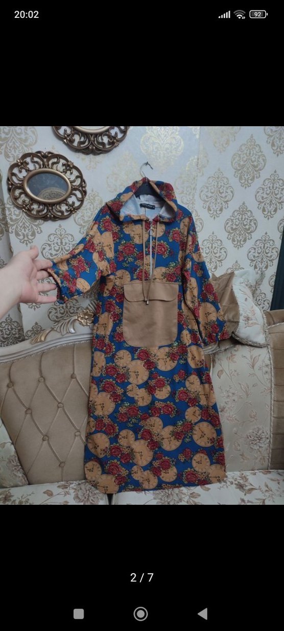 Bohem Uzun Renkli Kapüşonlu tunik tarzı - Görsel 4