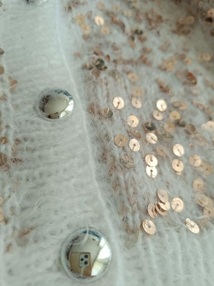 sipariş alınır  Kız Çocuk Nakışlı İnce Triko Hırka - Görsel 2