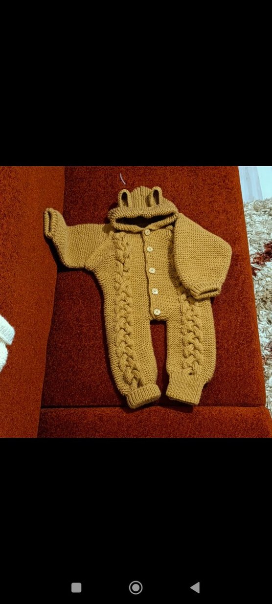 sütlü kahve beyaz ikili Tulumu 4 5 yaş - Görsel 2