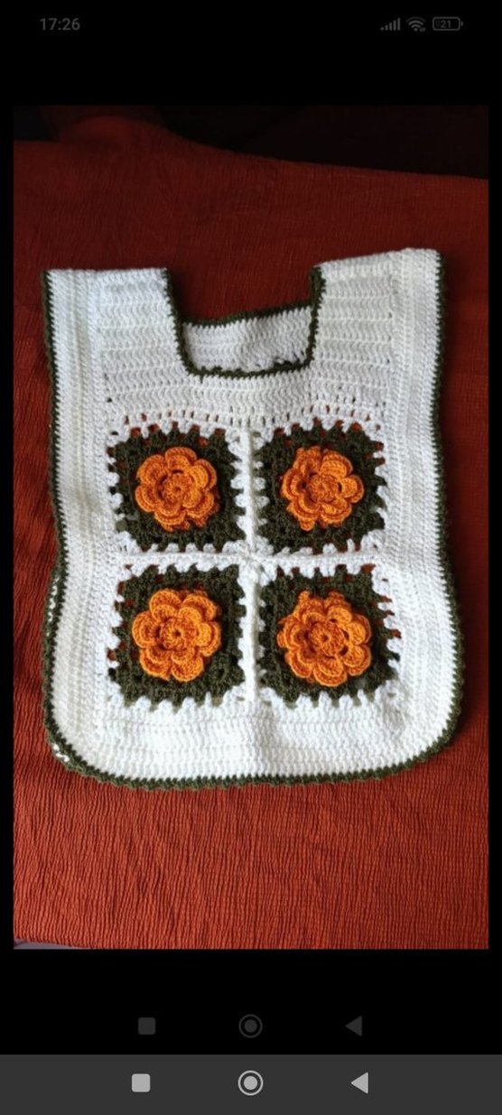 El emeği kız çocuk yeleği  2,5 yaş 
Krem rengi - Görsel 2