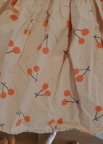 LC Waikiki Kız Çocuk Pembe Kiraz Desenli Kolsuz Elbise