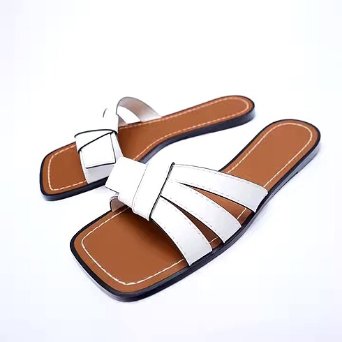 Zara beyaz terlik