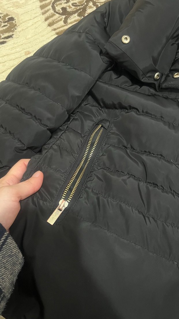 mango Siyah Fermuarlı Kadın Kışlık Mont - Görsel 5