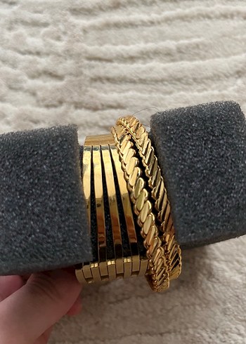 çelik kaburga ve bilezik seti - Görsel 3