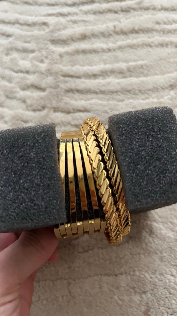 çelik kaburga ve bilezik seti - Görsel 3