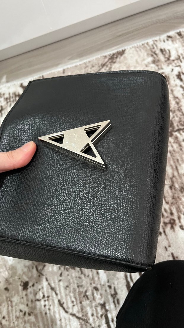 Zincir Detaylı Siyah Deri Kadın Çanta - Görsel 5