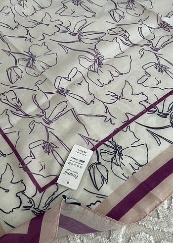 Bohem Stil Mor Gri Kadın eşarp