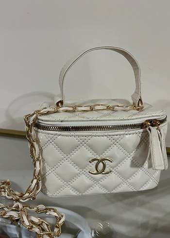 Chanel Beyaz Deri Kadın Çanta