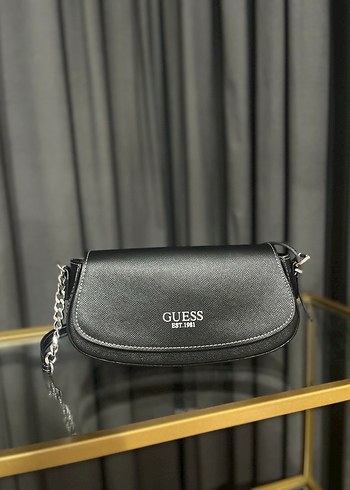 Zincir Detaylı Siyah Deri Kadın Çanta - Görsel 2