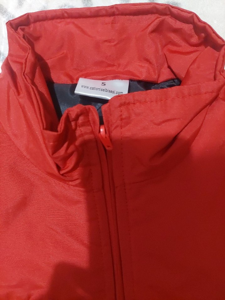 Kırmızı Fermuarlı Erkek Yelek - Görsel 2