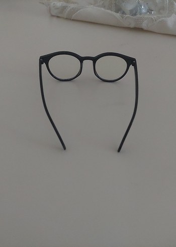Şeffaf camlı kahverengi minimal gözlük - Görsel 8