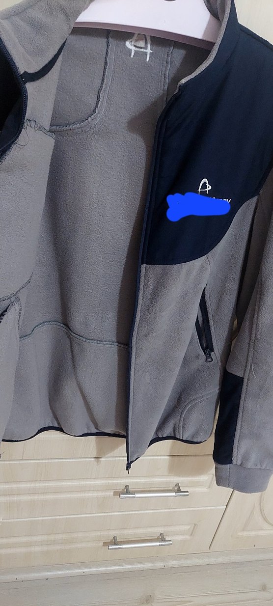 Gri Fermuarlı Erkek Polar Sweatshirt - Görsel 5