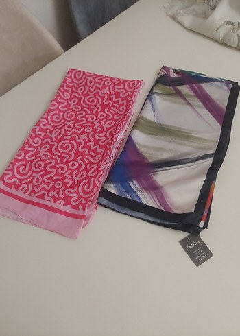 Renkli, Elastik Kadın Fular Seti - Görsel 2