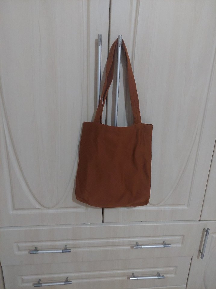 Kahverengi Süet Kadın Omuz Çantası - Görsel 2