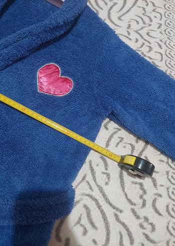 Nakışlı Erkek Çocuk Lacivert Bornoz - Görsel 7