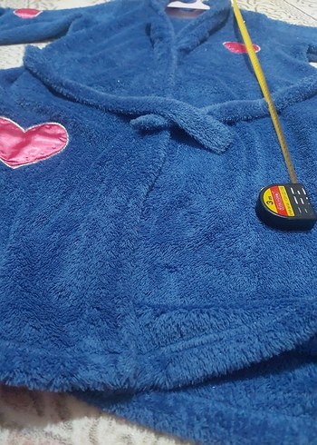 Nakışlı Erkek Çocuk Lacivert Bornoz - Görsel 9