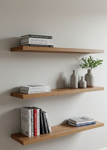 Doğal Ahşap raf - Görsel 3