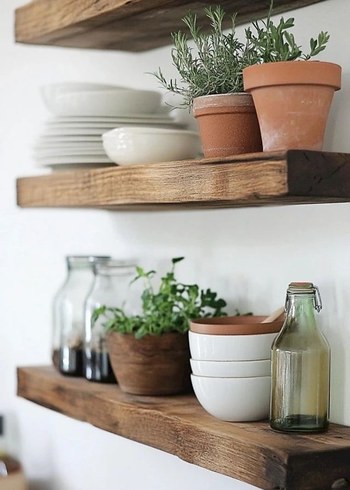 Doğal Ahşap raf - Görsel 4