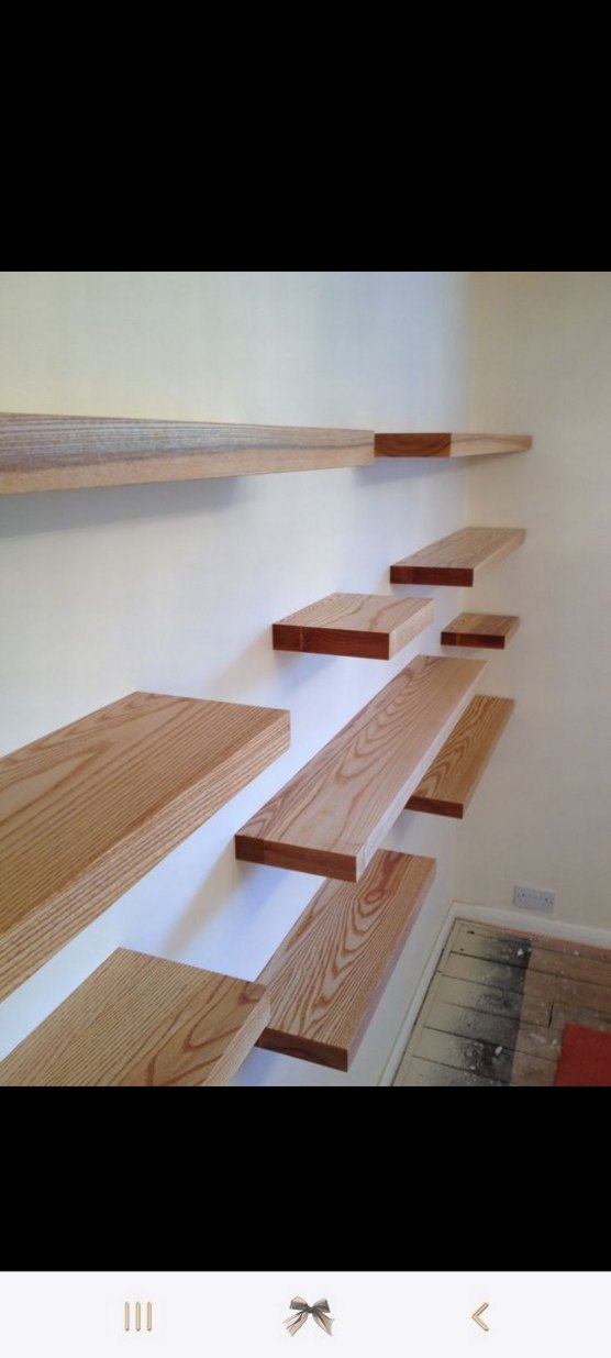 Doğal Ahşap raf - Görsel 2