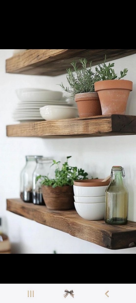 Doğal Ahşap raf - Görsel 4