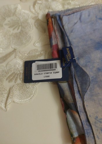 Çok Renkli pamuklu Kadın Fular - Görsel 5