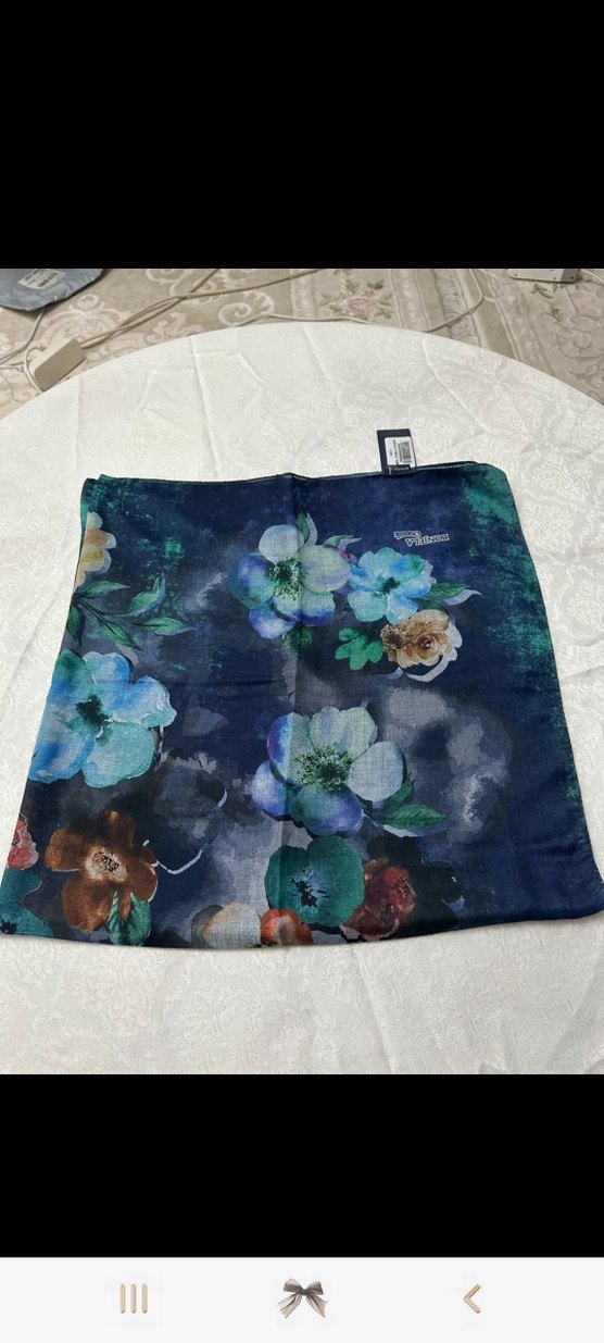 Çok Renkli pamuklu Kadın Fular - Görsel 2