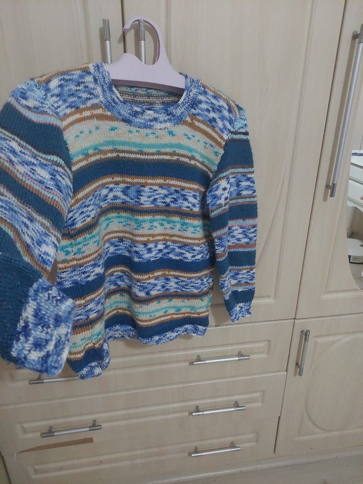 Erkek Çocuk Bohem Örgü Kazak - Görsel 3