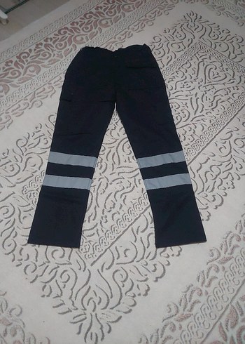 Gri Reflektör Şeritli Street Wear Erkek Pantolon - Görsel 2