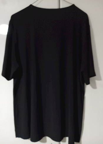 Siyah Erkek Kısa Kollu Salaş Tişört - Görsel 2