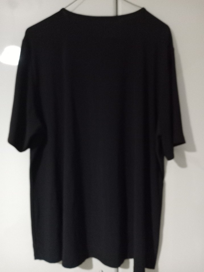 Siyah Erkek Kısa Kollu Salaş Tişört - Görsel 2