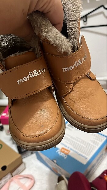 Deri bot unisex merli & rose marka