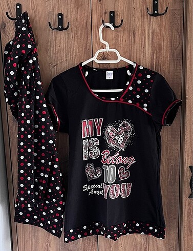 0 pamuk kapri pijama takım