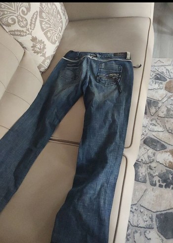 xs Beden Y2k Vintage düşük bel kot pantolon