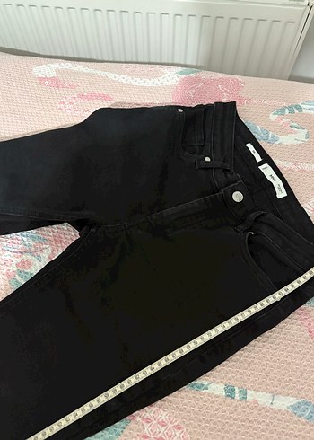 Mango MNG Siyah Midi Kadın Denim Jean